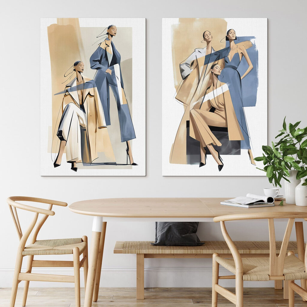 Donne eleganti in un ambiente