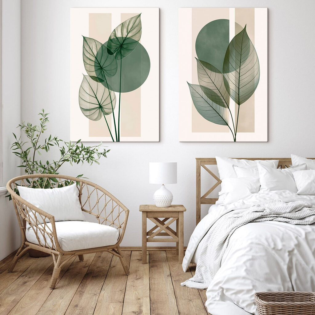 Foglie verdi eleganti — ambiente 2
