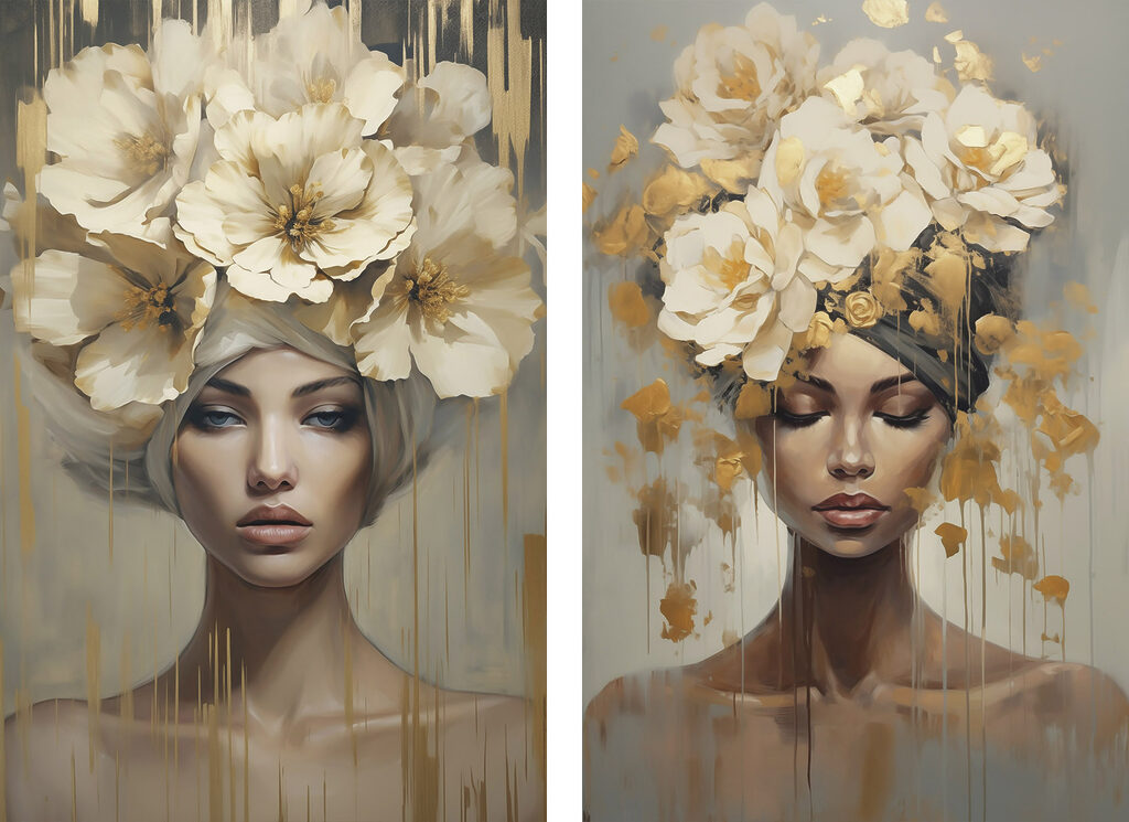 Fiori come corona — design completo