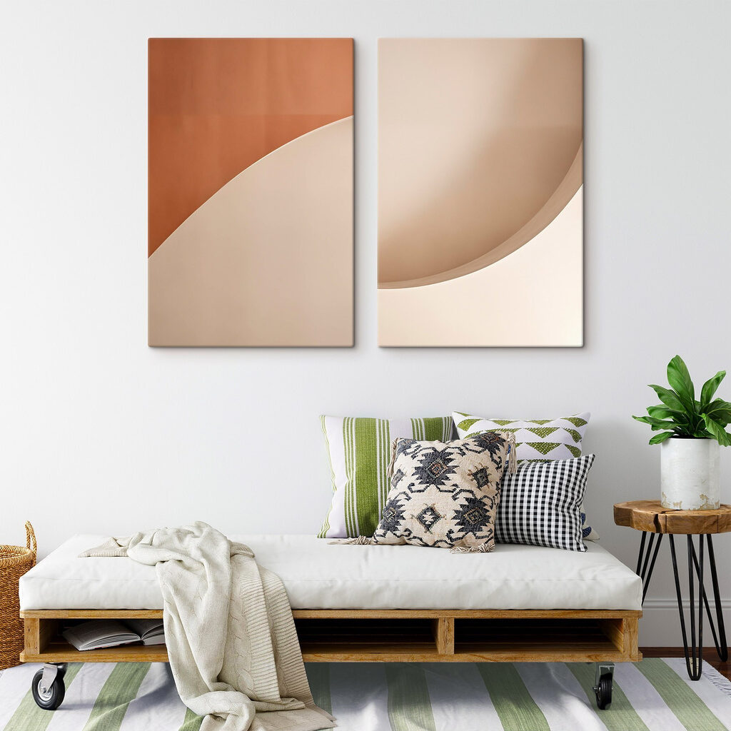 Superfici curve e ombre in un ambiente