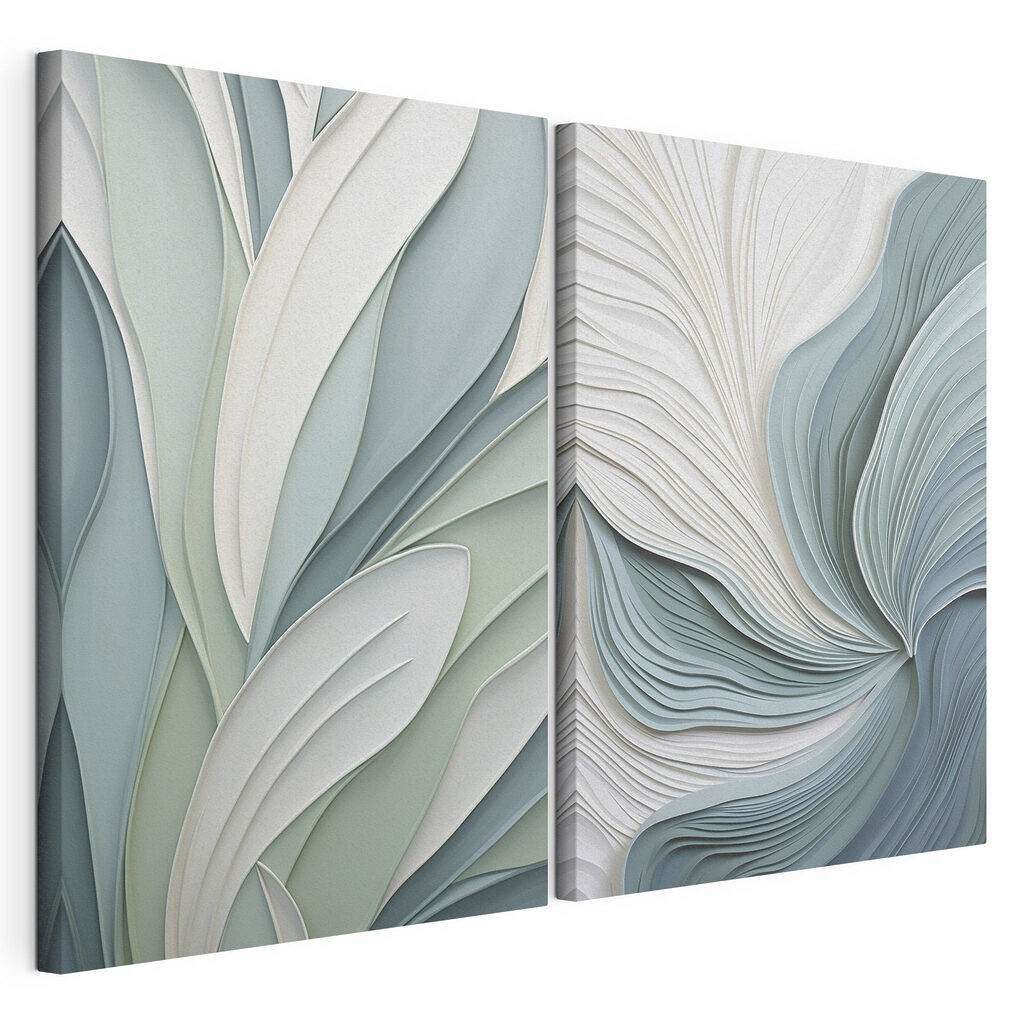 Foglie tra onde turchesi — vista del prodotto