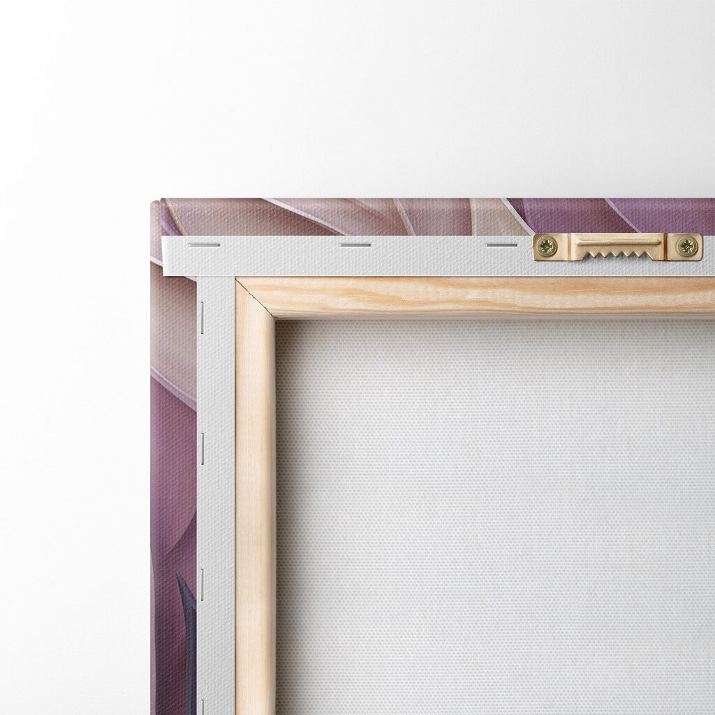 Foglie in pieghe lilla — retro