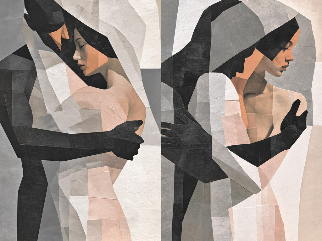 Abbraccio tra campiture — design completo