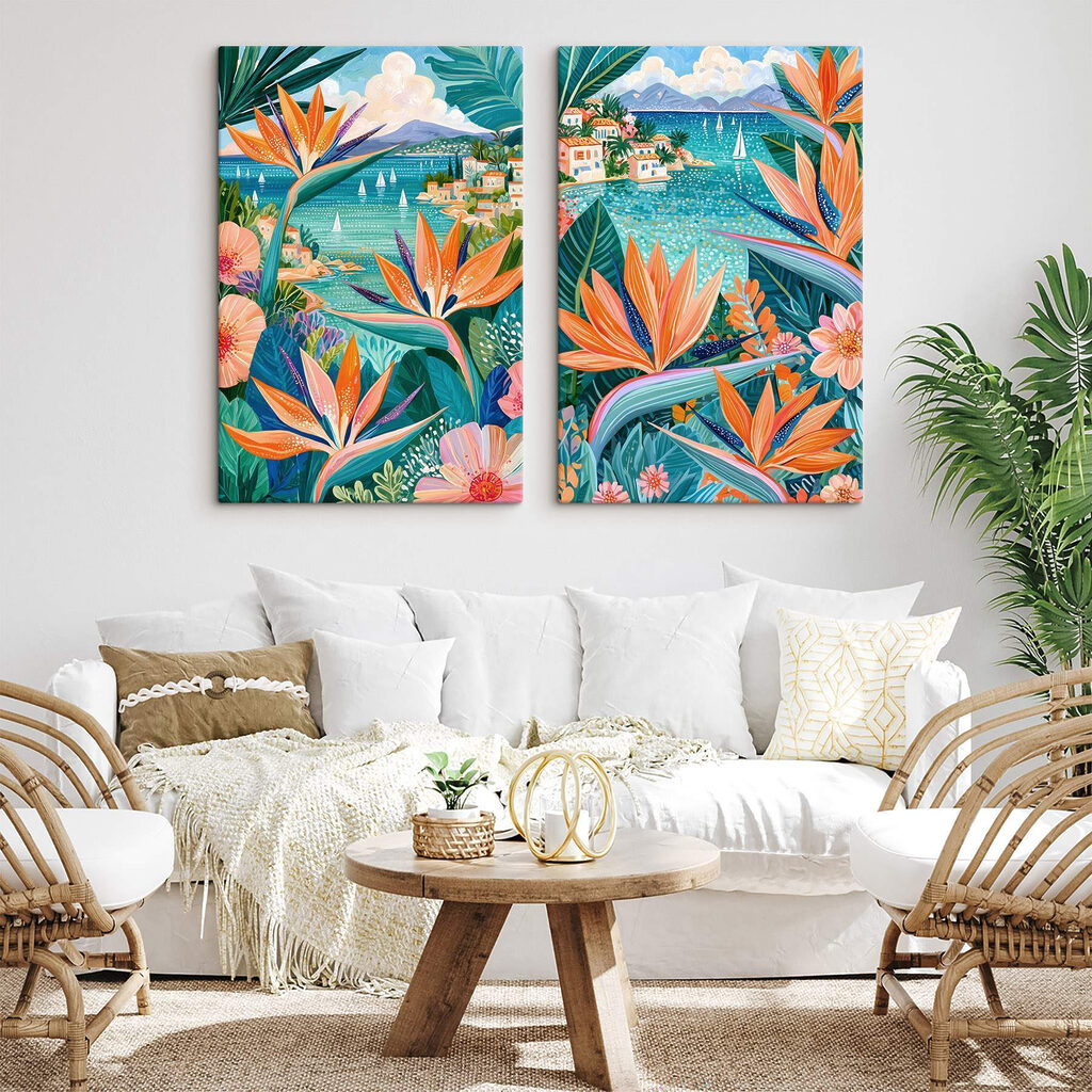 Fiori tropicali e mare — ambiente 2