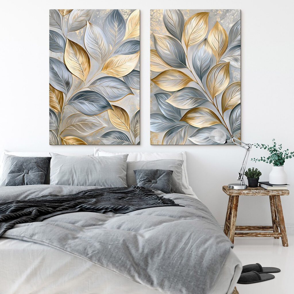 Foglie metallizzate — ambiente 1