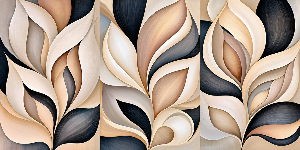 Petali fluidi in verticale — design completo
