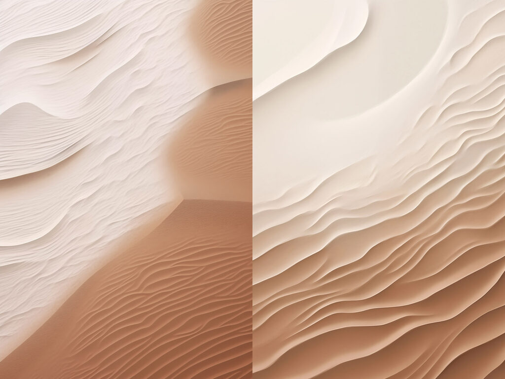 Onde sottili sulla sabbia — design completo