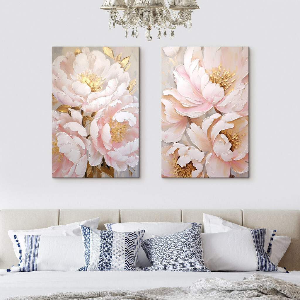 Fiori tra nuvole rosa — ambiente 2