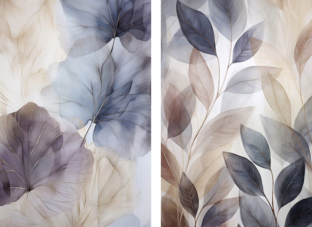 Foglia trasparente — design completo