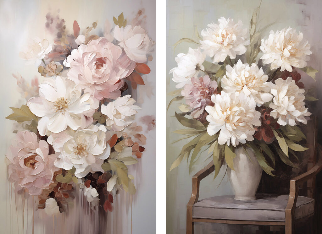 Mazzi di fiori tranquilli — design completo