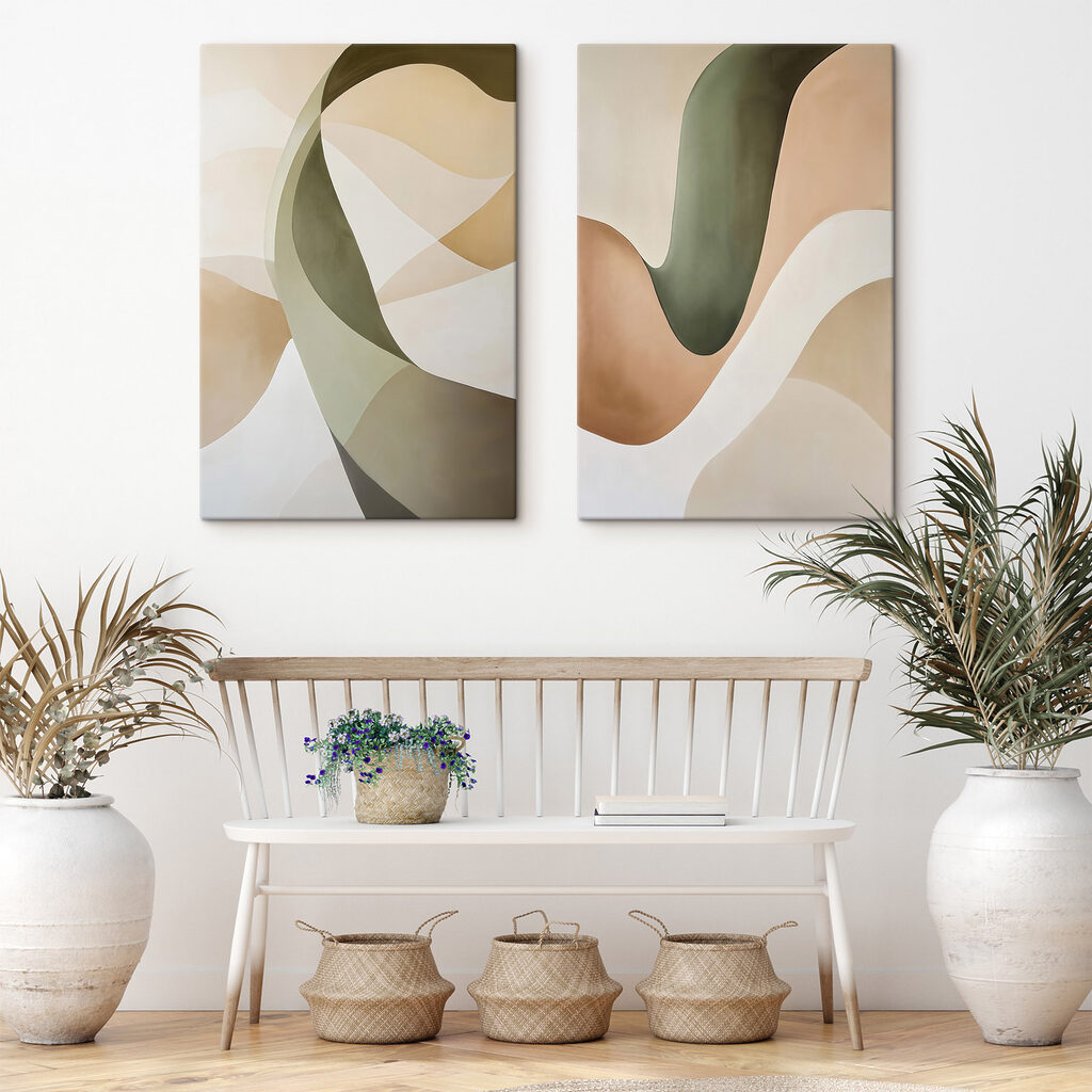 Campiture ondulate verde oliva — ambiente 2