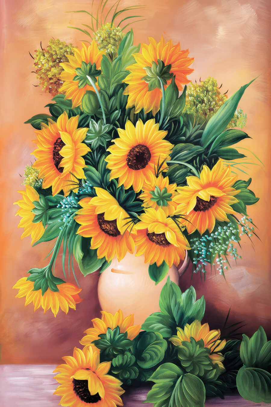 Girasoli in un vaso — design completo