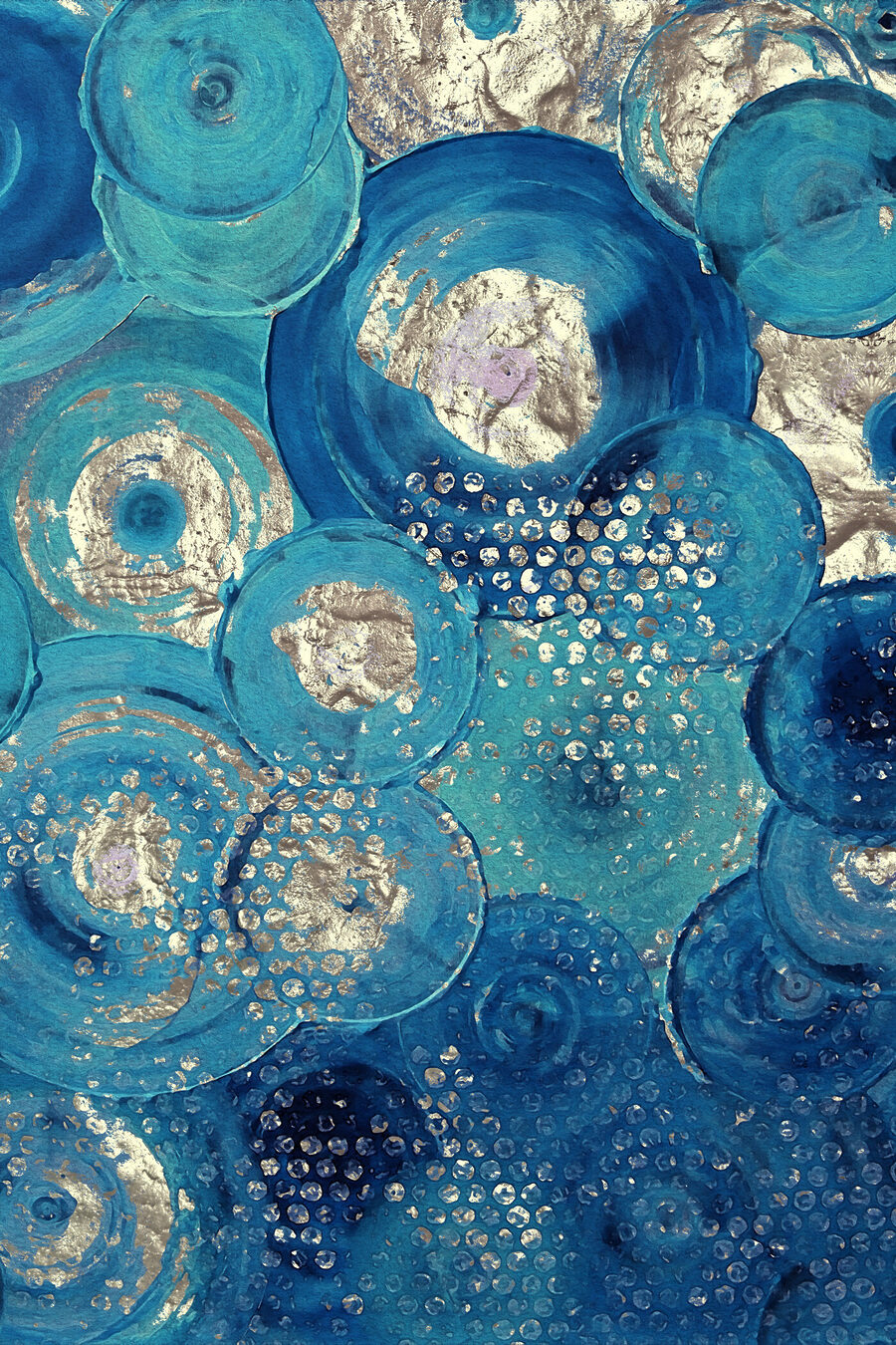 Cerchi blu scintillanti — design completo