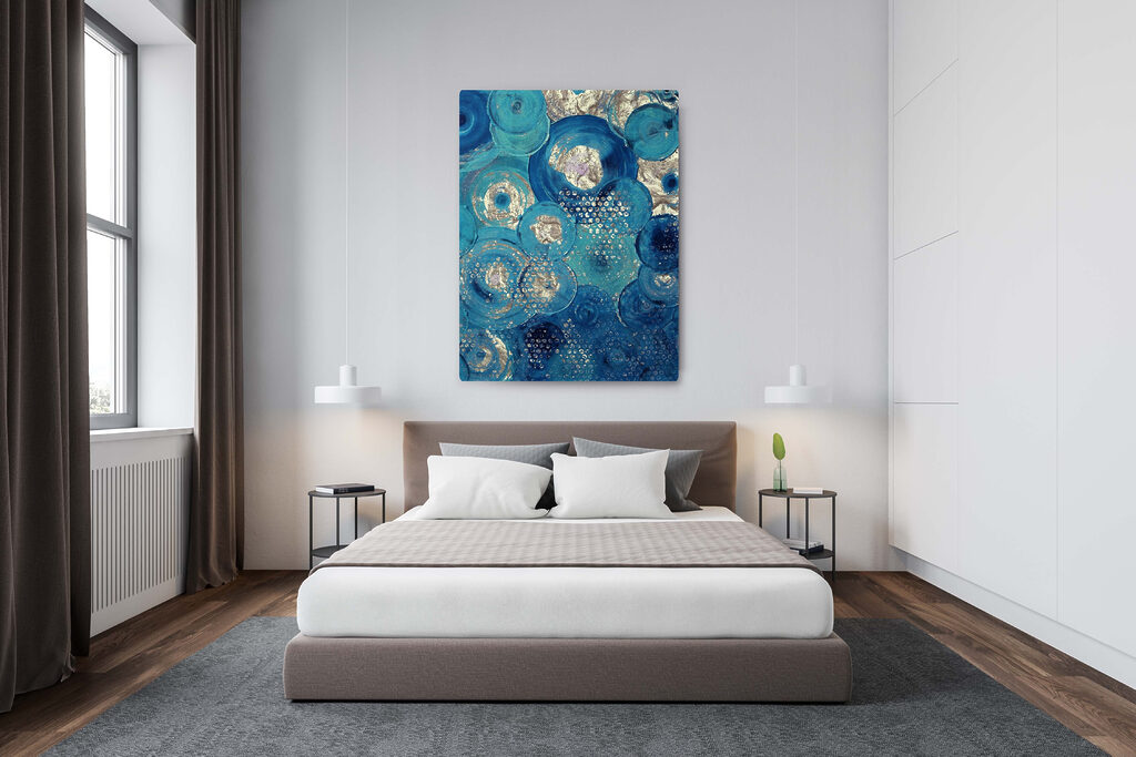 Cerchi blu scintillanti — ambiente 5