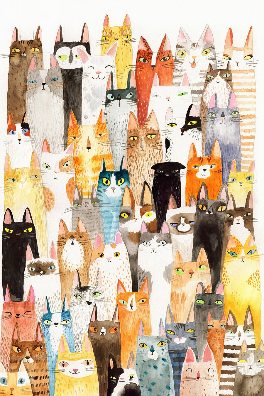 Un mondo di gatti — design completo