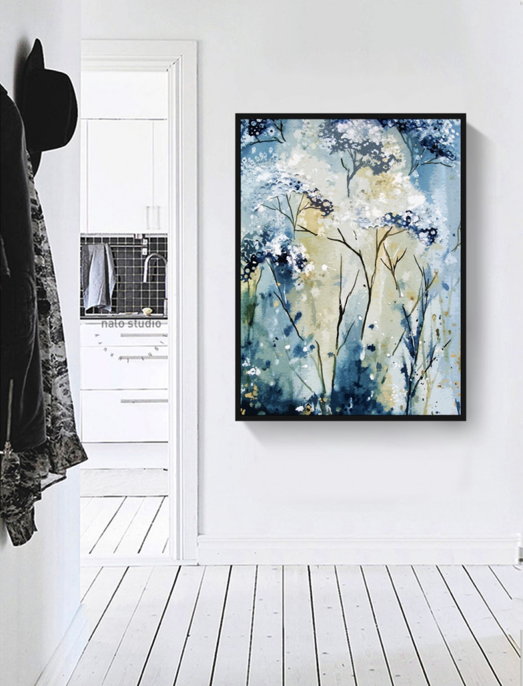 Fioritura blu, steli sottili — ambiente 5