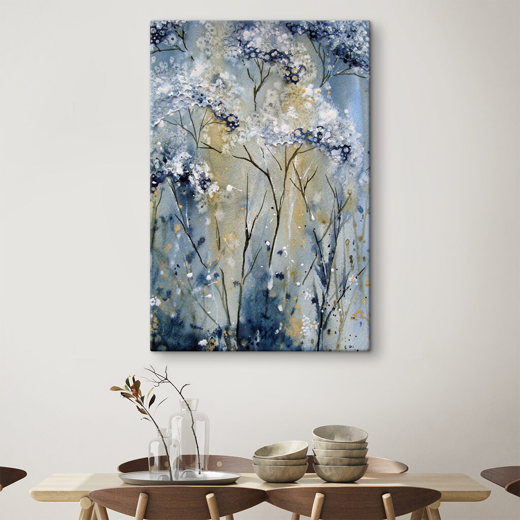Fioritura blu, steli sottili — ambiente 7