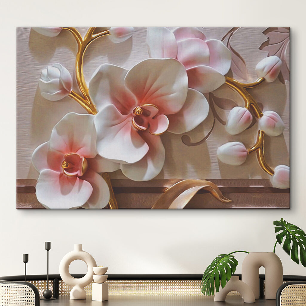 Orchidee alla luce rosa — ambiente 5