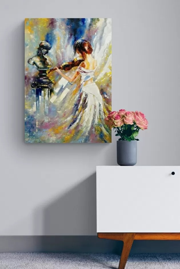 Violinista tra i colori — ambiente 2