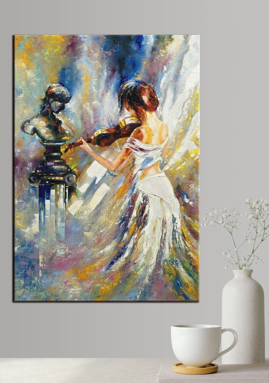 Violinista tra i colori — ambiente 1