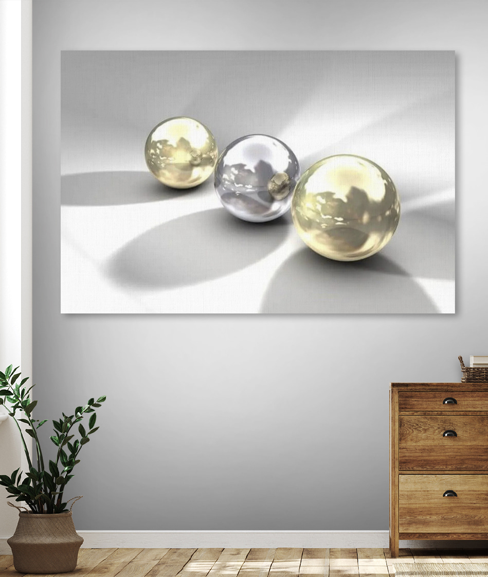 Tre sfere nella luce — ambiente 3