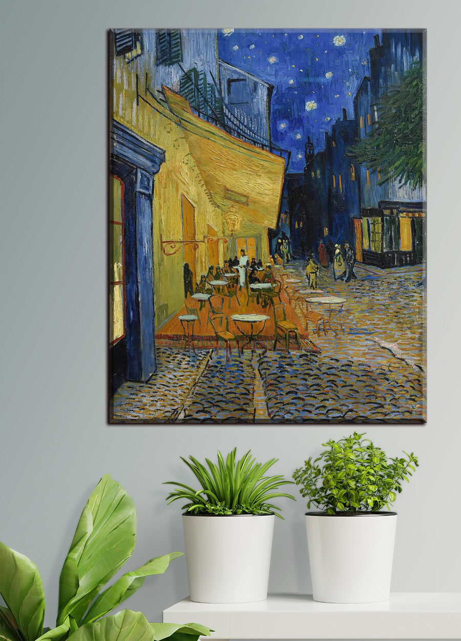 Terrazza di notte in un ambiente