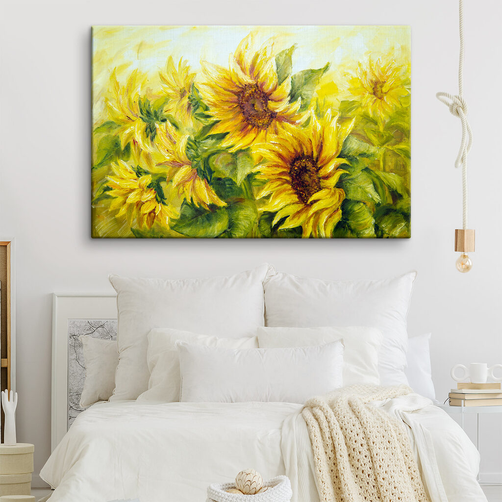 Girasoli in giallo caldo — ambiente 4