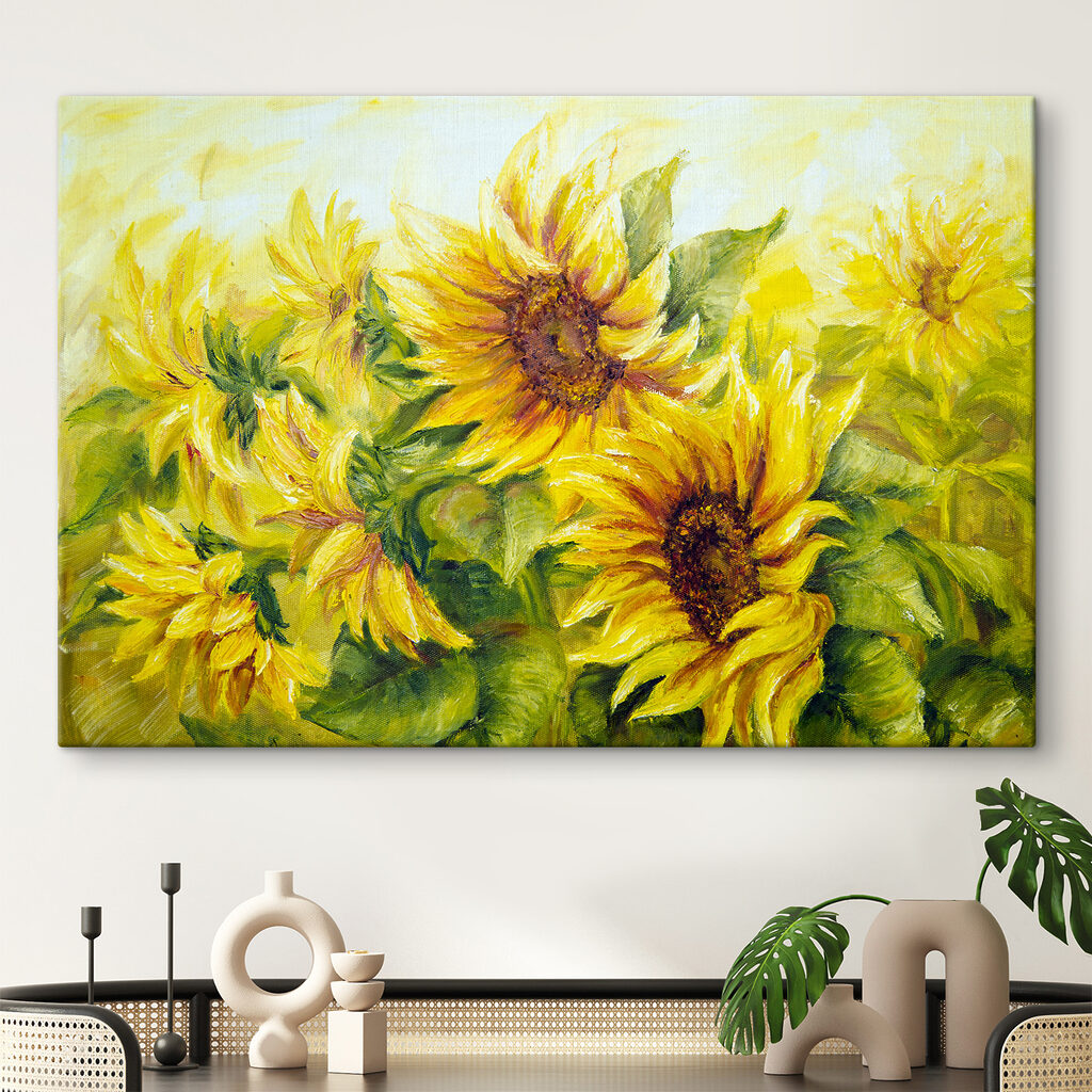 Girasoli in giallo caldo — ambiente 5
