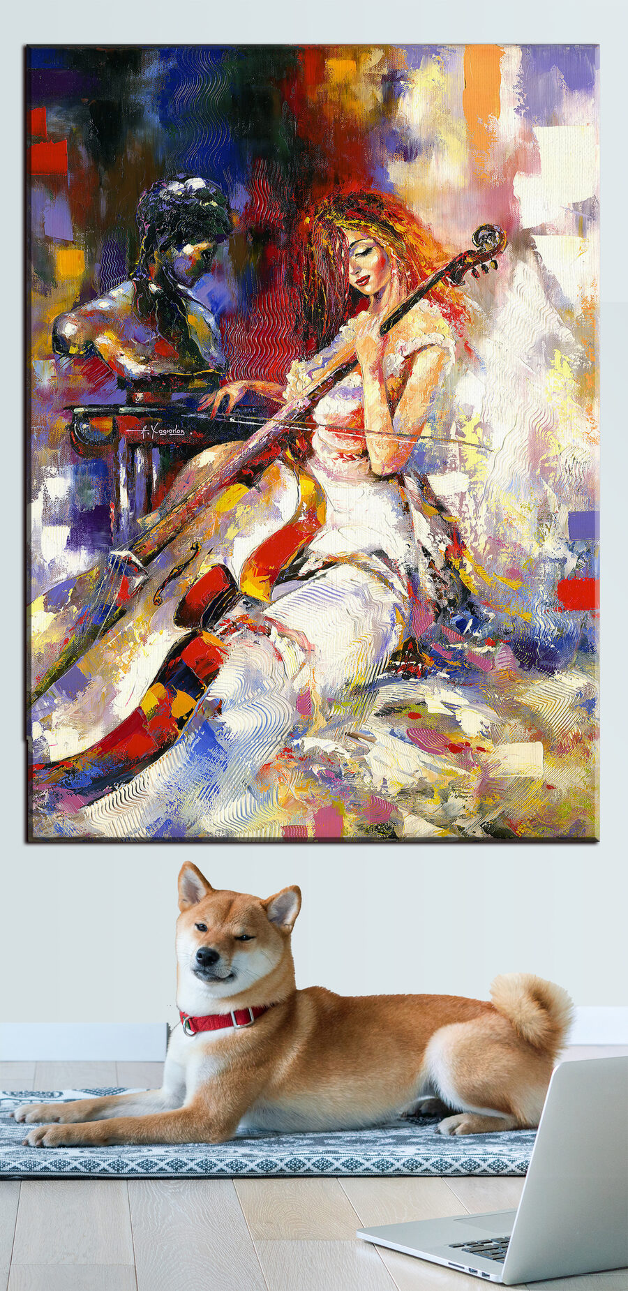 Violoncello in movimento — ambiente 1