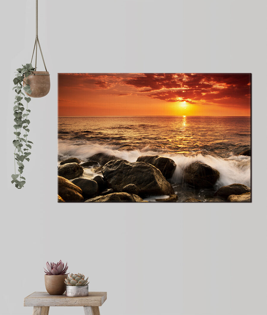Tramonto sopra le rocce — ambiente 2