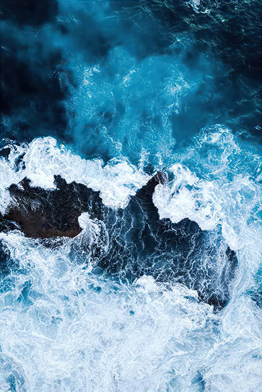 Schiuma intorno alle rocce — design completo