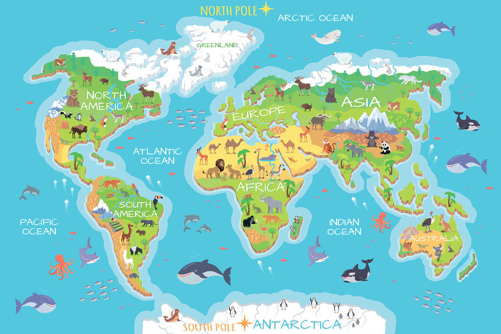Giro del mondo colorato — design completo