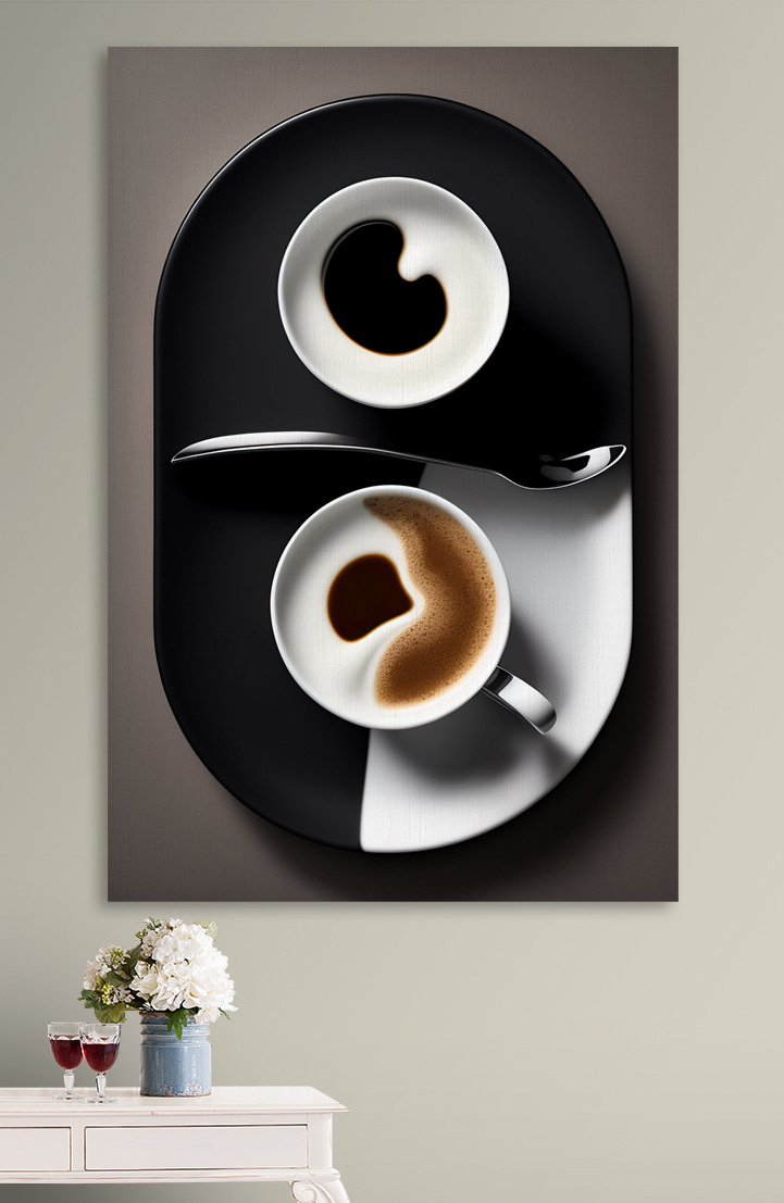Due tazzine in equilibrio — ambiente 3