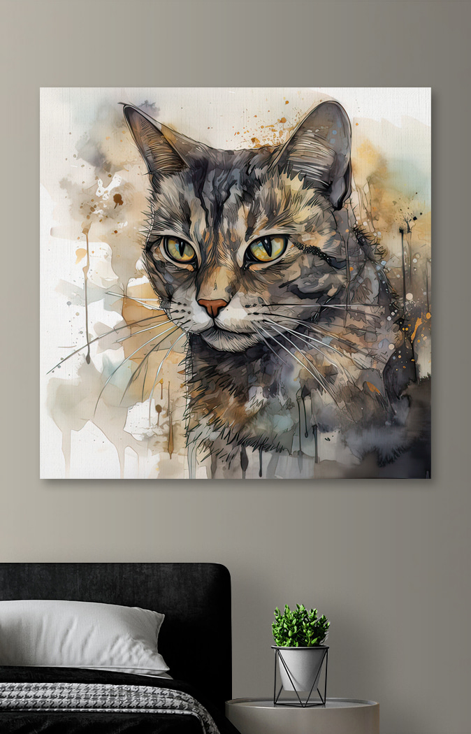 Gatto tra gli schizzi — ambiente 2