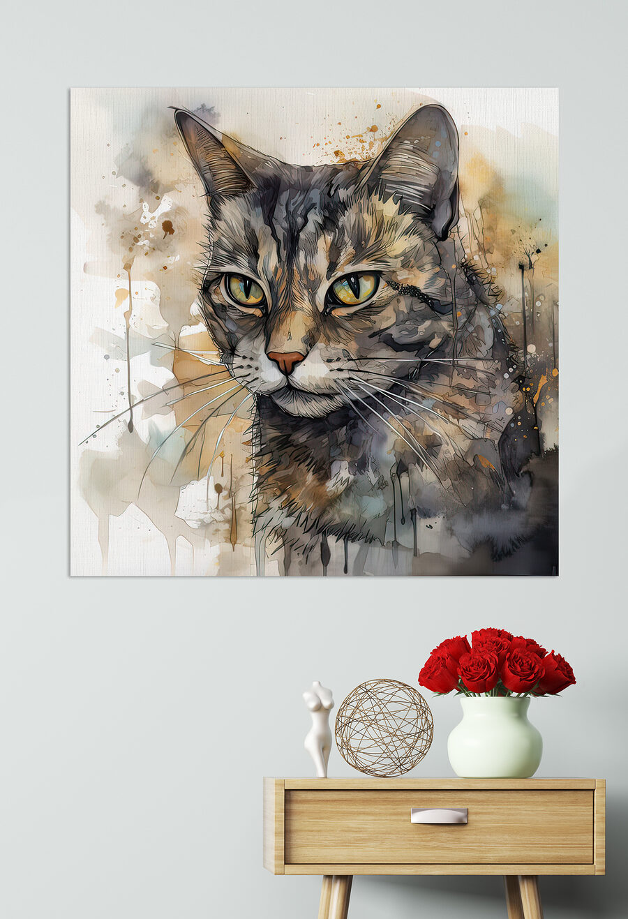 Gatto tra gli schizzi — ambiente 1