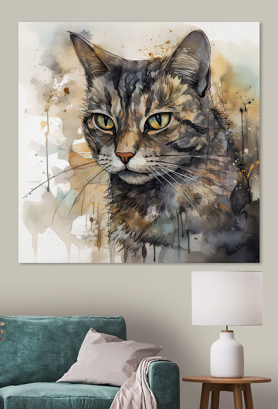 Gatto tra gli schizzi — ambiente 3