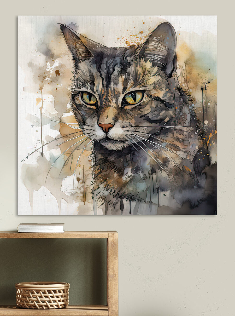 Gatto tra gli schizzi — ambiente 4
