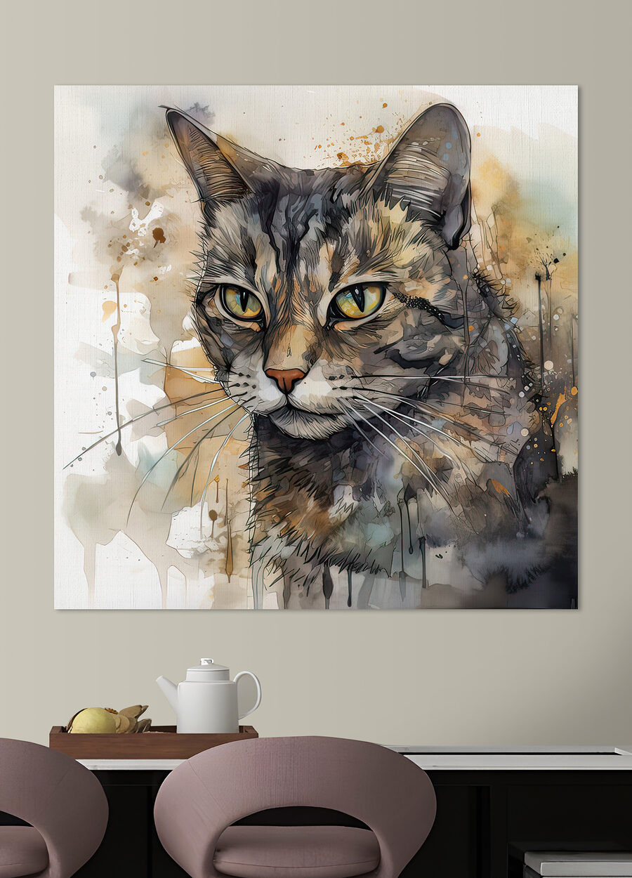 Gatto tra gli schizzi — ambiente 5