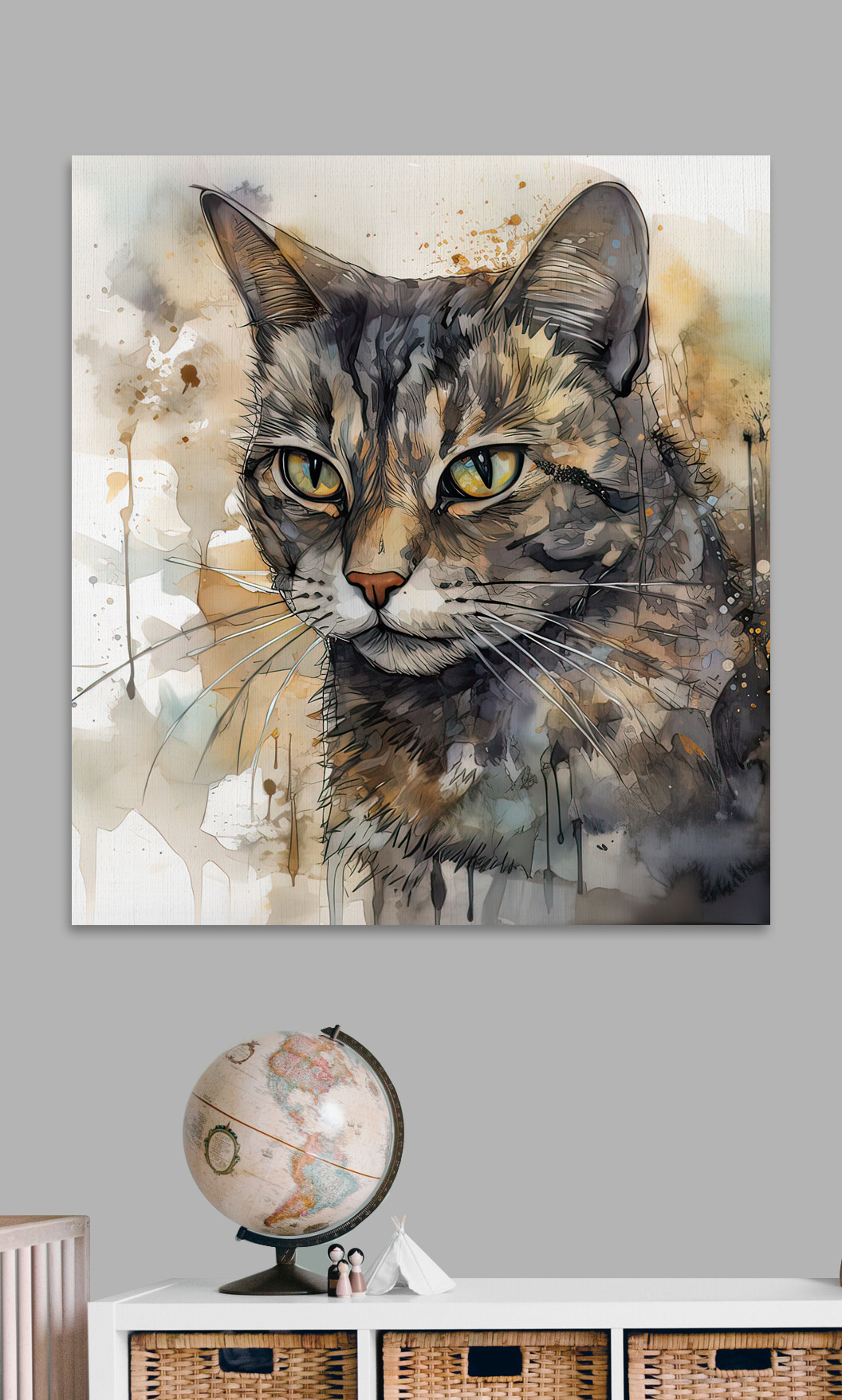 Gatto tra gli schizzi — ambiente 6