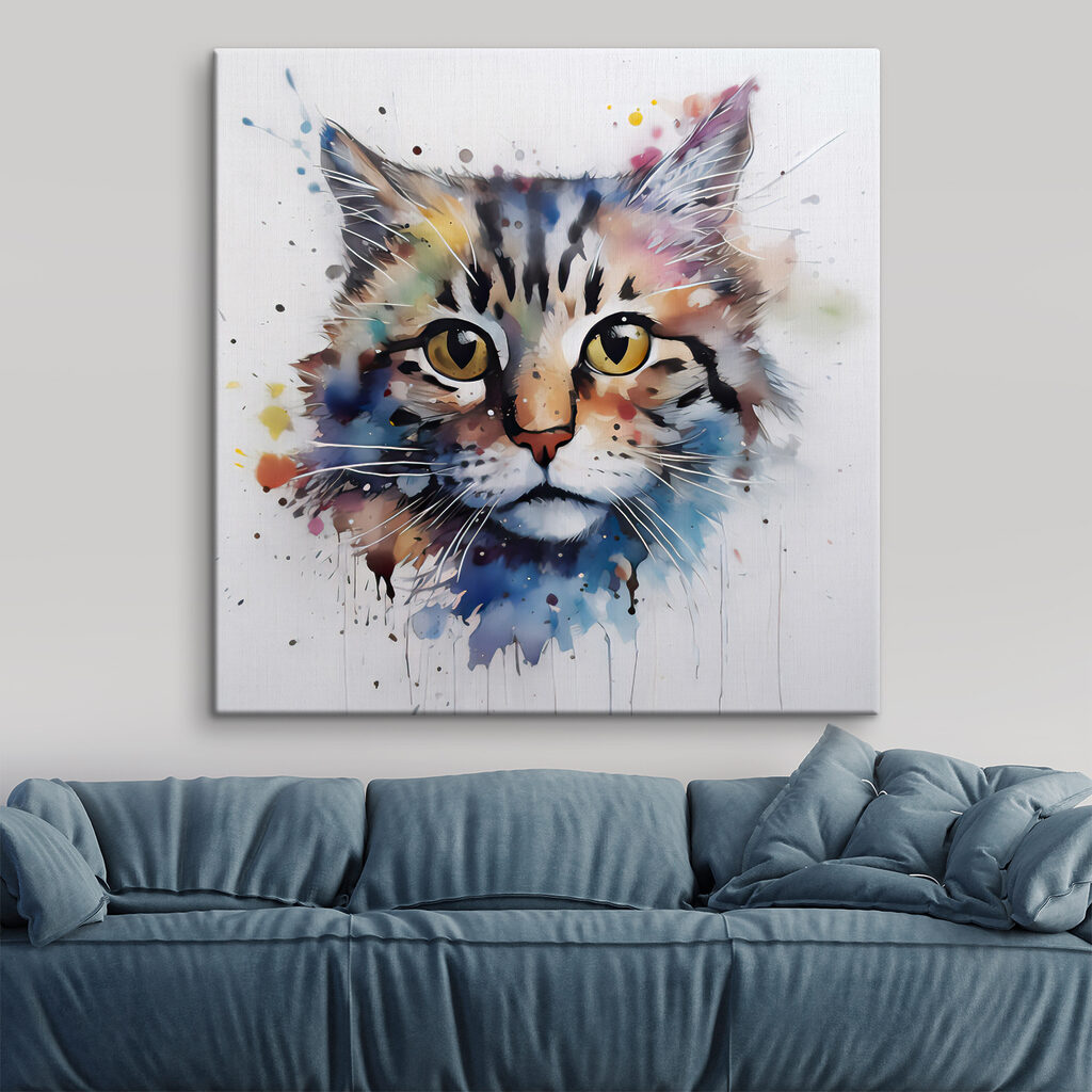 Gattino ad acquerello — ambiente 9