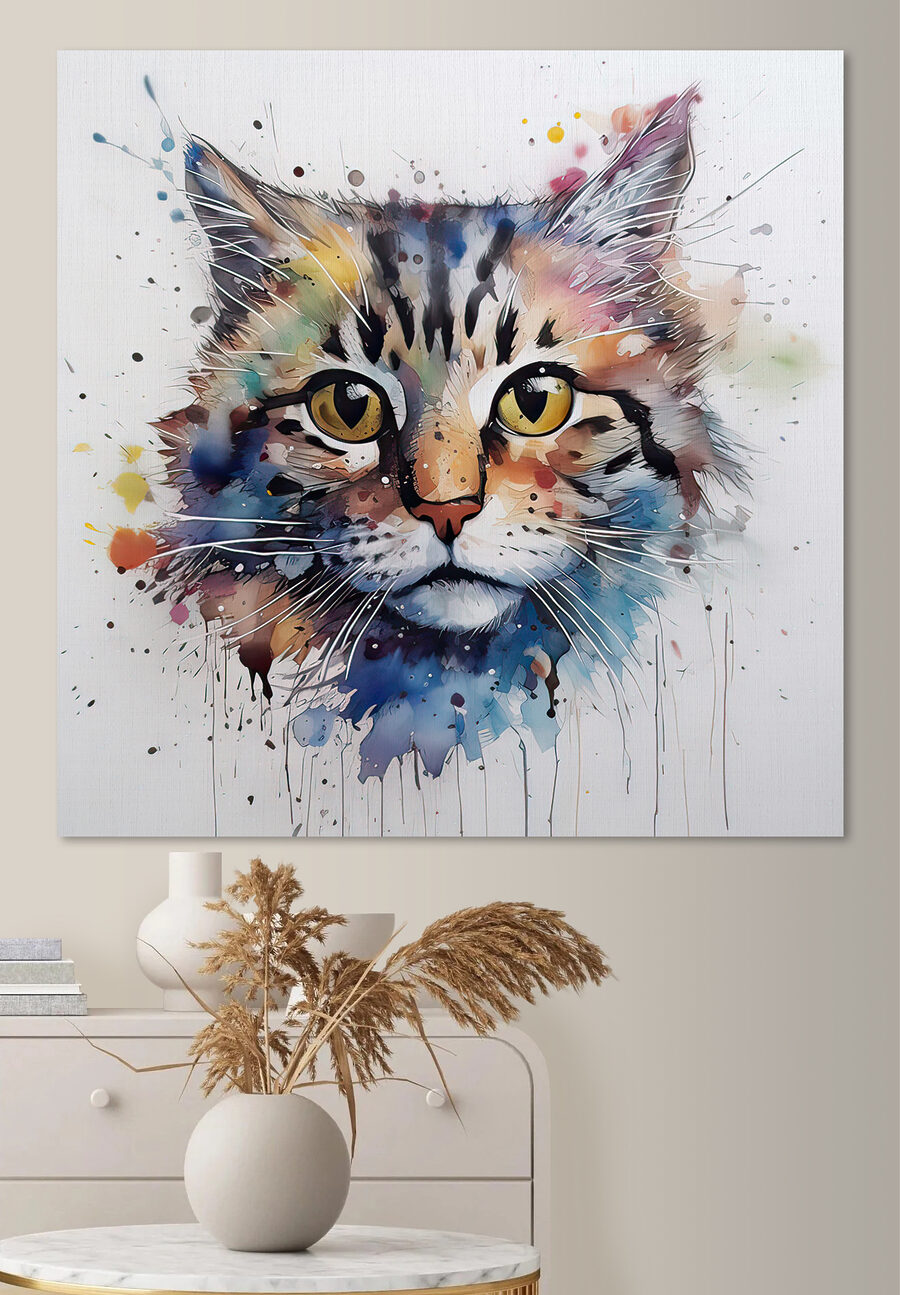 Gattino ad acquerello — ambiente 4