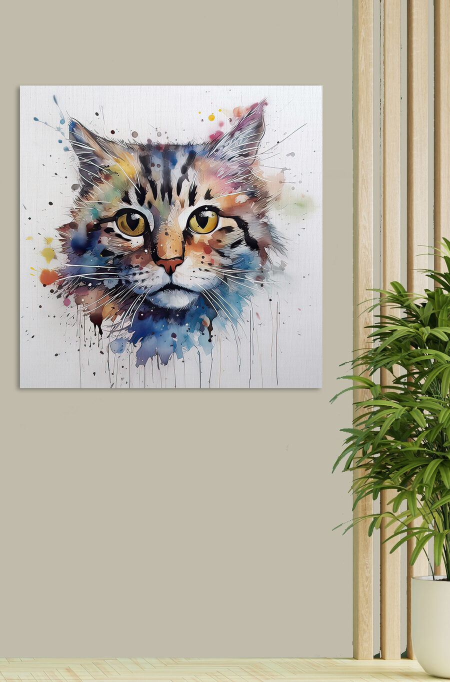 Gattino ad acquerello — ambiente 5