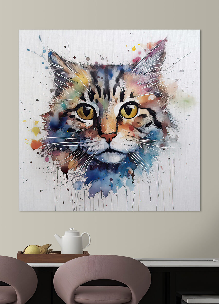 Gattino ad acquerello — ambiente 6