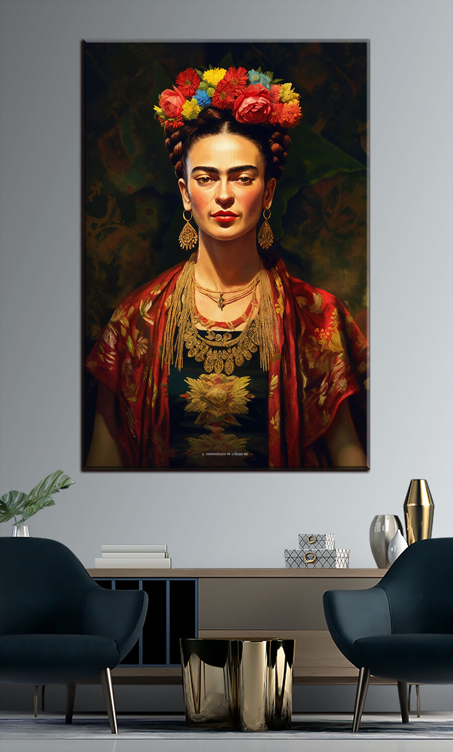 Sguardo caldo tra fiori — ambiente 2