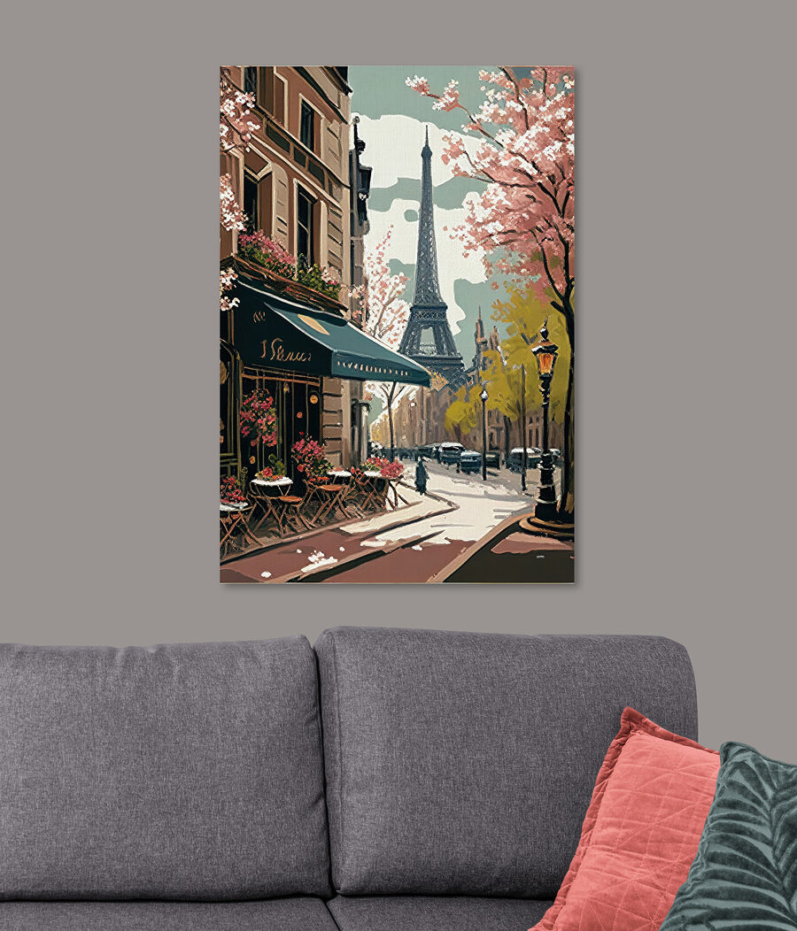 Parigi tra fiori rosa — ambiente 2