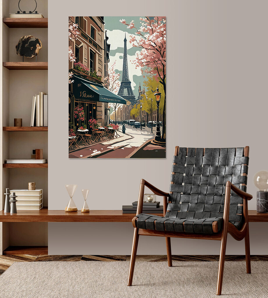 Parigi tra fiori rosa — ambiente 1