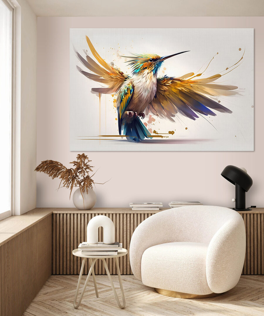 Colibrì con ali spiegate — ambiente 2