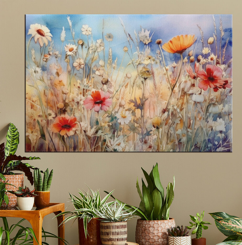 Fiori sotto cielo azzurro — ambiente 2