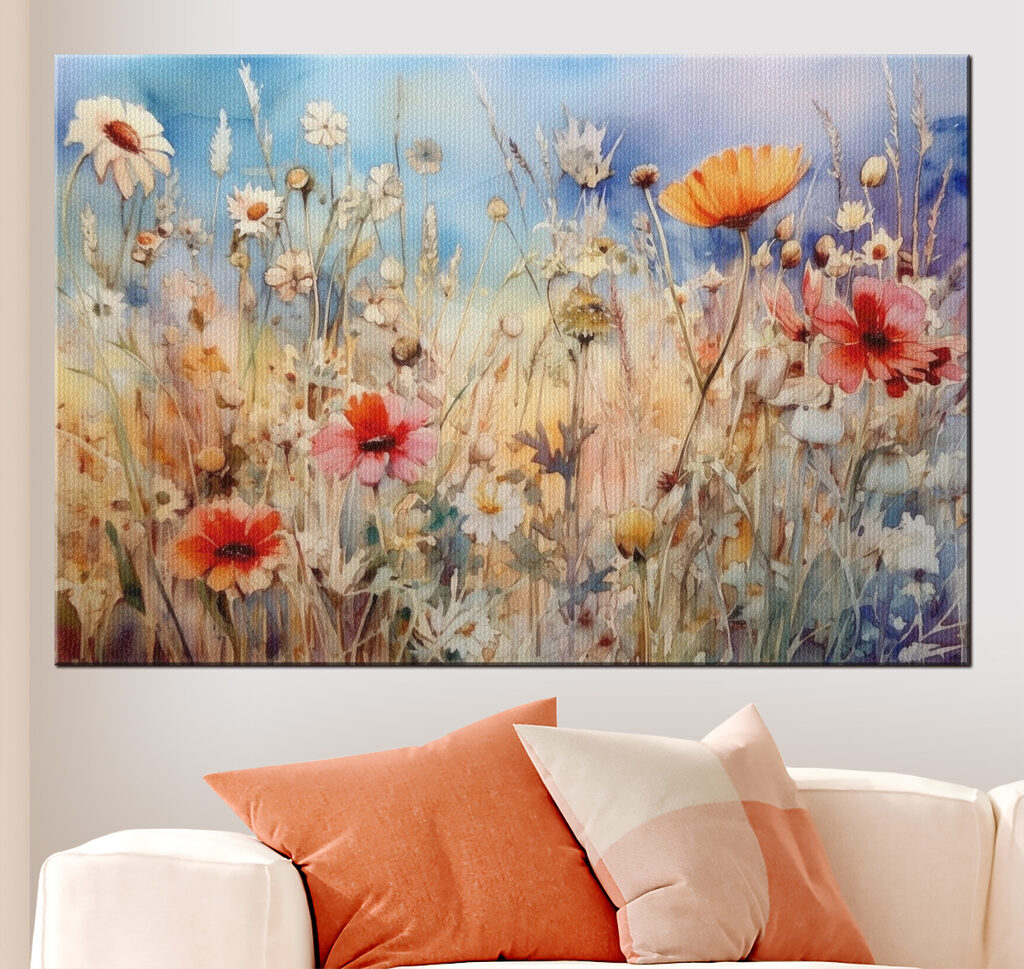 Fiori sotto cielo azzurro — ambiente 1