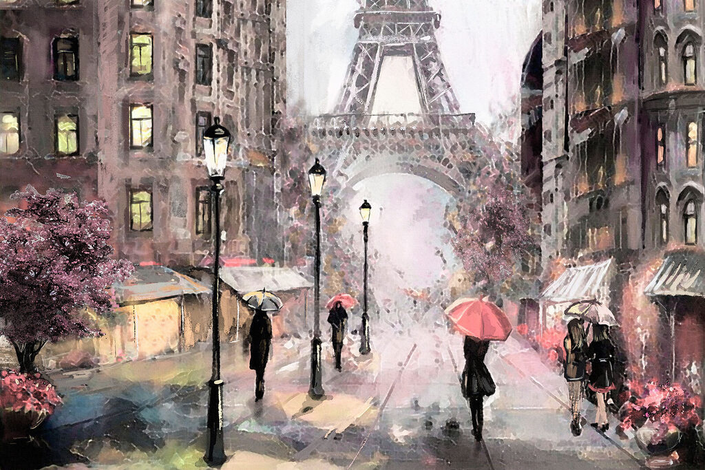 Ombrelli alla Torre Eiffel — design completo